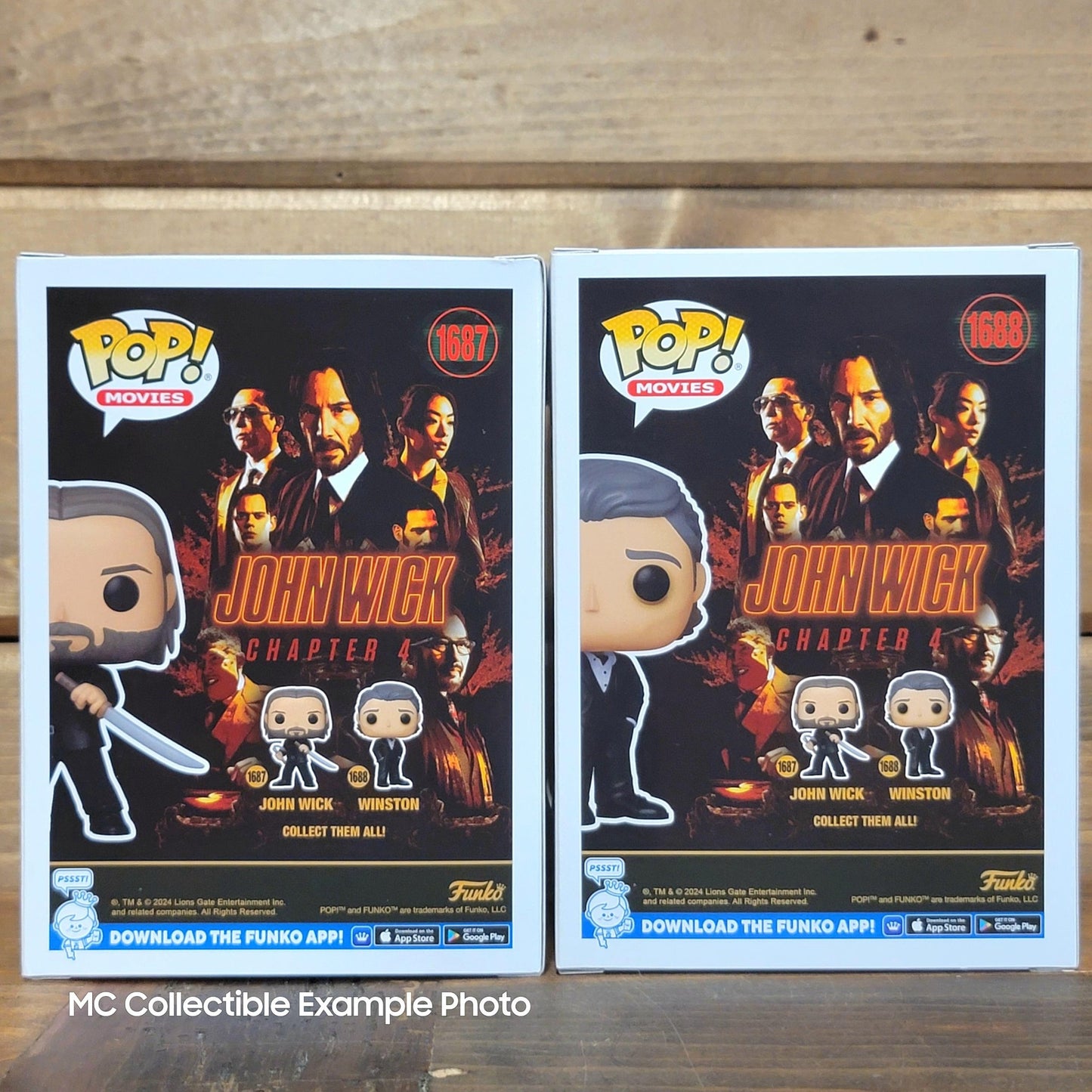 John Wick 1687 & Winston 1688 John Wick Chapter 4 Funko Pop Vinyl Figure