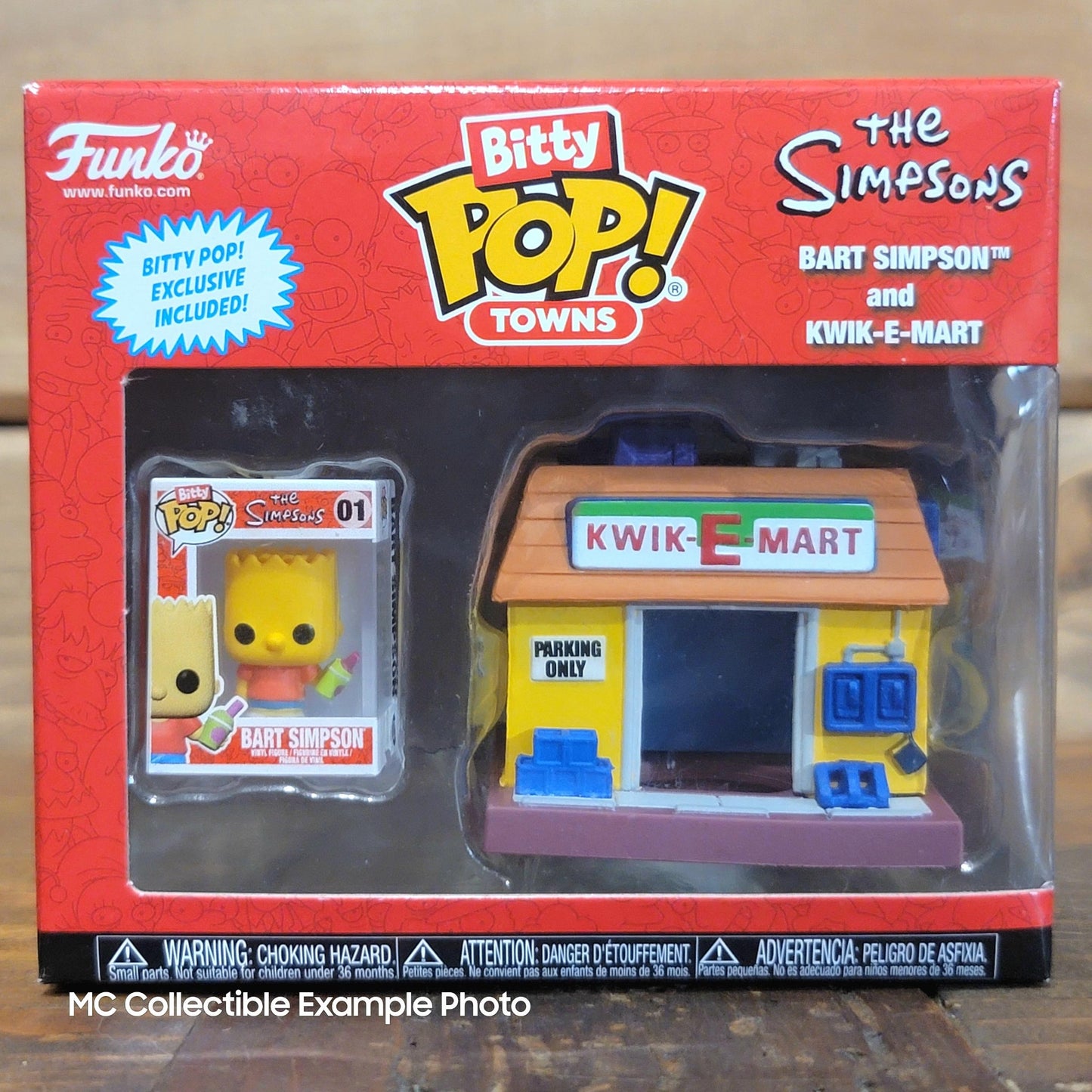 The Simpsons Bart Simpson and Kwik-E-Mart Funko Bitty Pop! Town