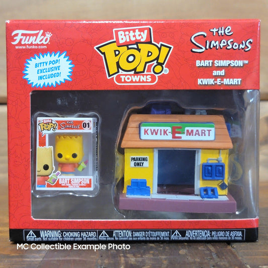 The Simpsons Bart Simpson and Kwik-E-Mart Funko Bitty Pop! Town