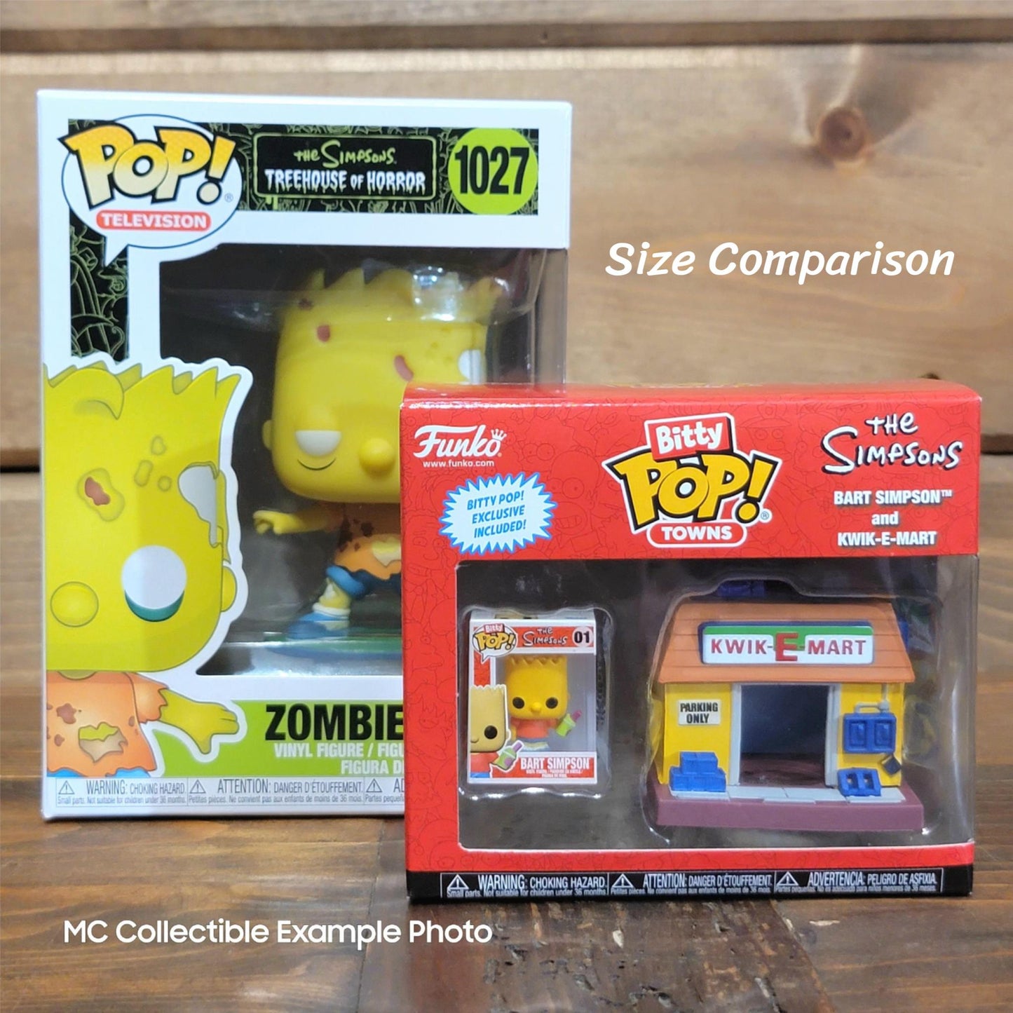 The Simpsons Bart Simpson and Kwik-E-Mart Funko Bitty Pop! Town