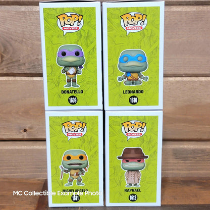 Teenage Mutant Ninja Turtles 1990 TMNT Funko Pop Vinyl Figures Bundle 4 Pack Set