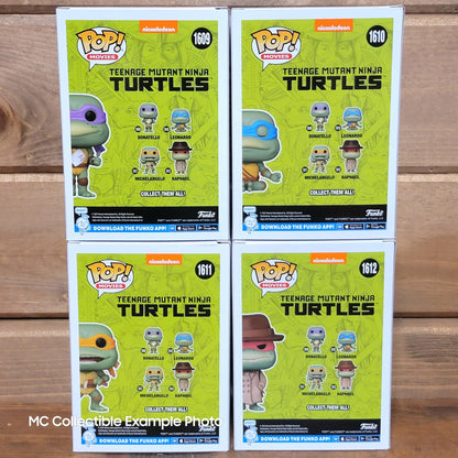 Teenage Mutant Ninja Turtles 1990 TMNT Funko Pop Vinyl Figures Bundle 4 Pack Set