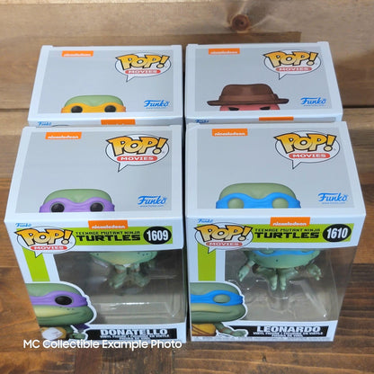 Teenage Mutant Ninja Turtles 1990 TMNT Funko Pop Vinyl Figures Bundle 4 Pack Set