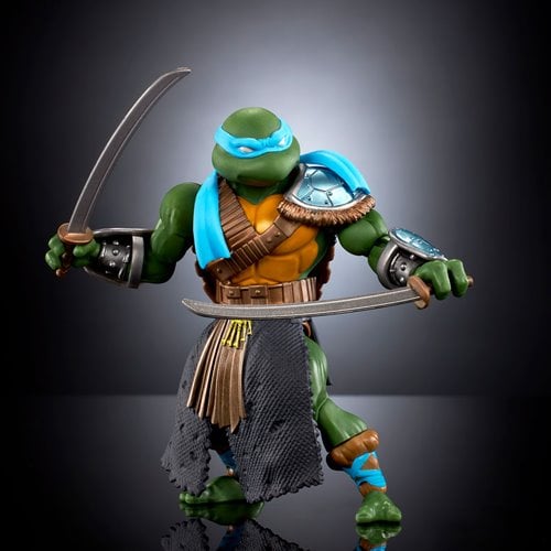 Turtles of Grayskull Stealth Ninja Leonardo TMNT MOTU Origins Figure, Not Mint