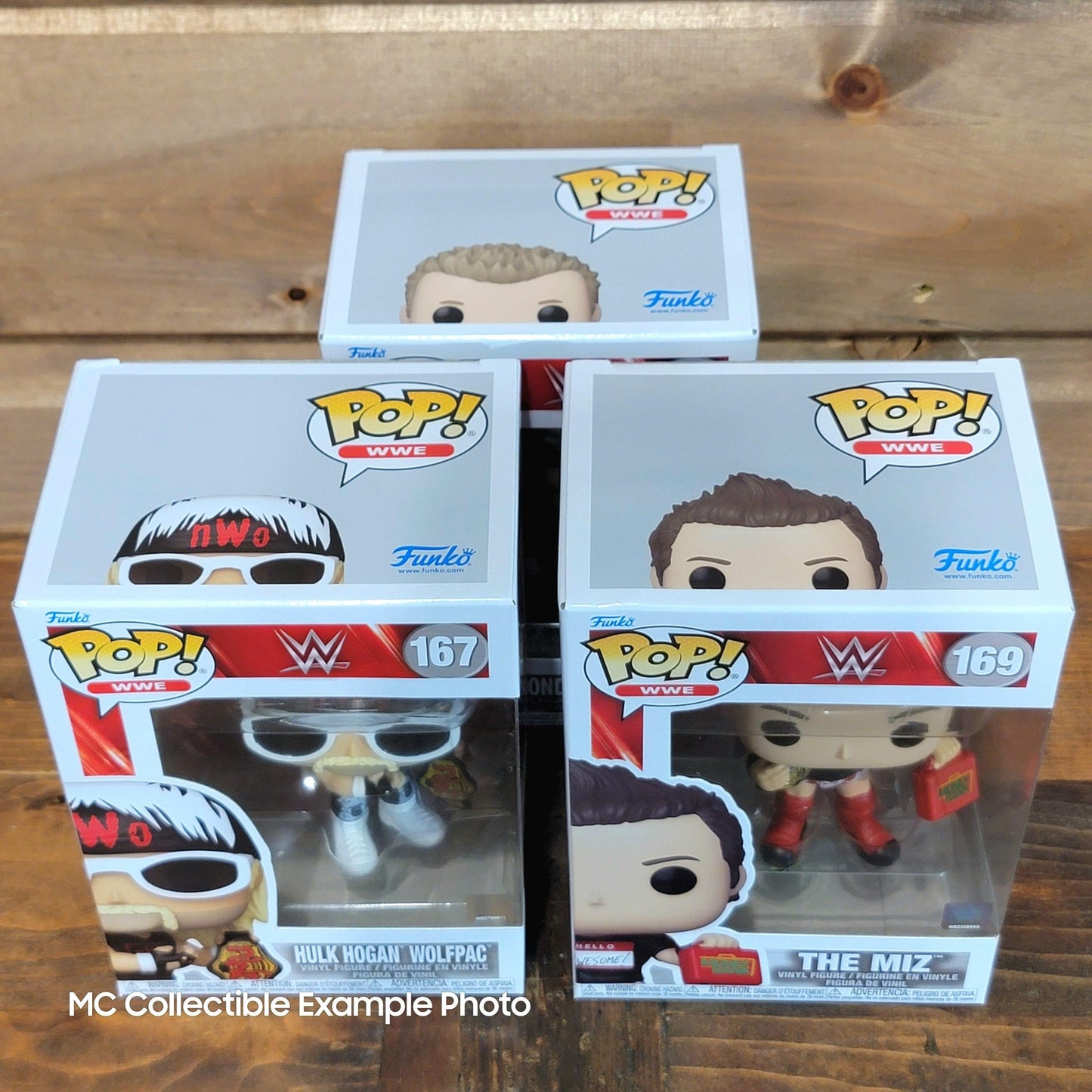 WWE Wolfpack Hulk Hogan, The Miz, Diamond Dallas Page Funko Pop Vinyl Figures