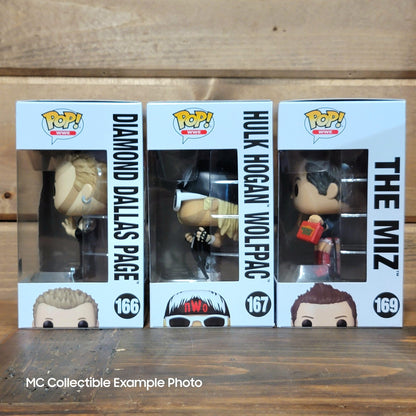 WWE Wolfpack Hulk Hogan, The Miz, Diamond Dallas Page Funko Pop Vinyl Figures