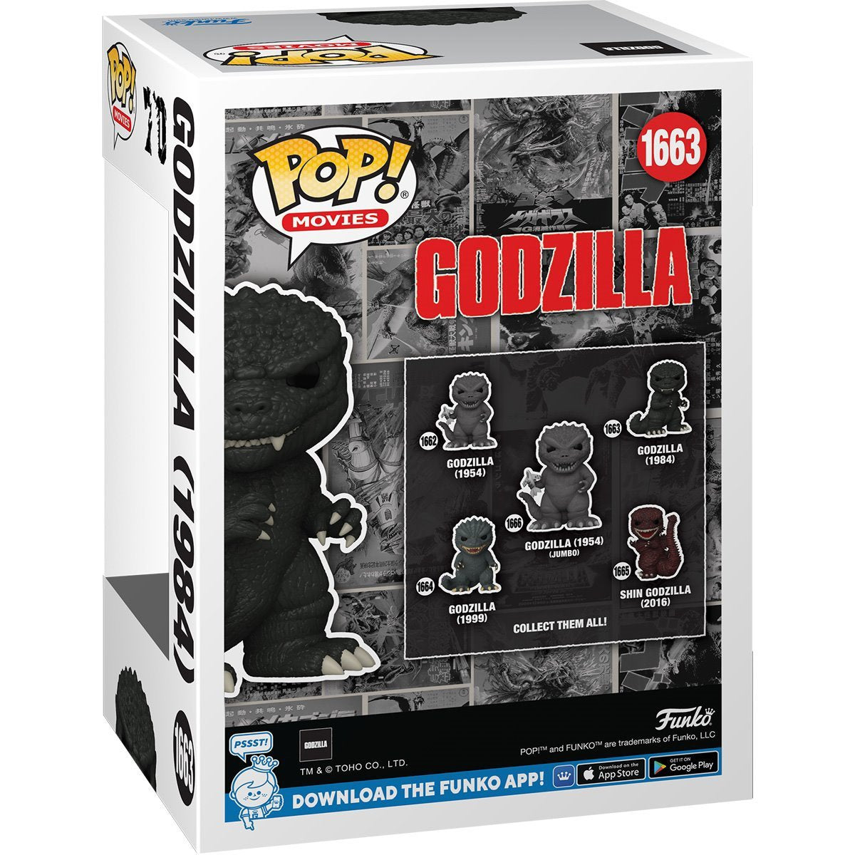 Godzilla 1663 70th Anniversary Godzilla (1984) Funko Pop Vinyl Figure