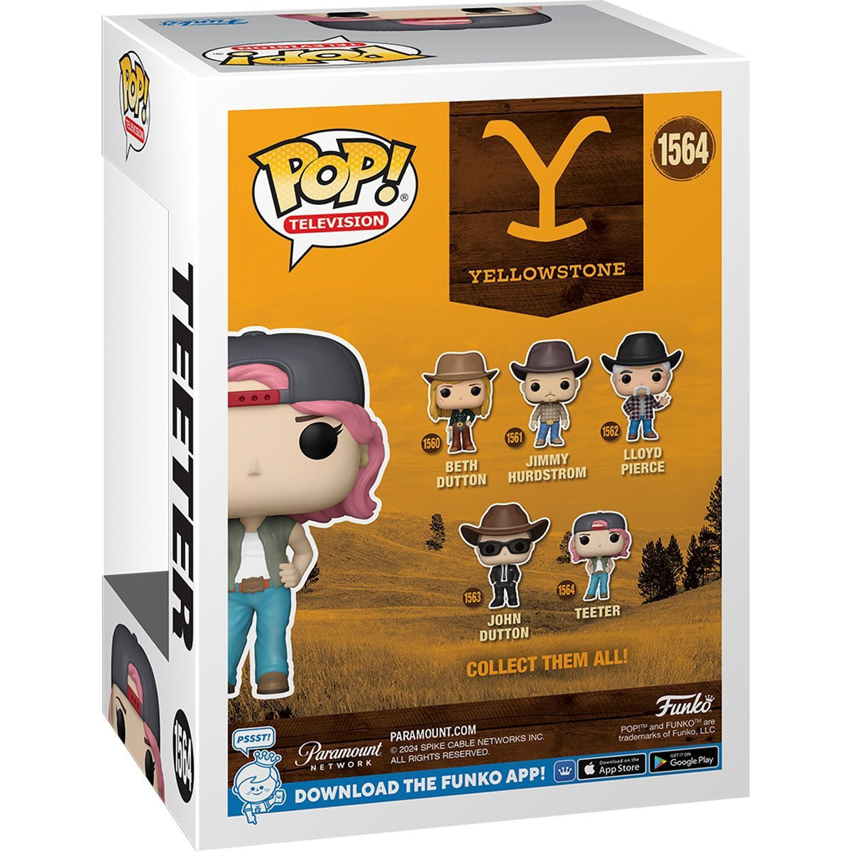 Yellowstone Teeter 1564 Funko Pop Vinyl Figure