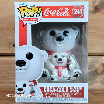 Coca-Cola Polar Bear with Cub 241 Ad Icons Funko Pop Vinyl Figures