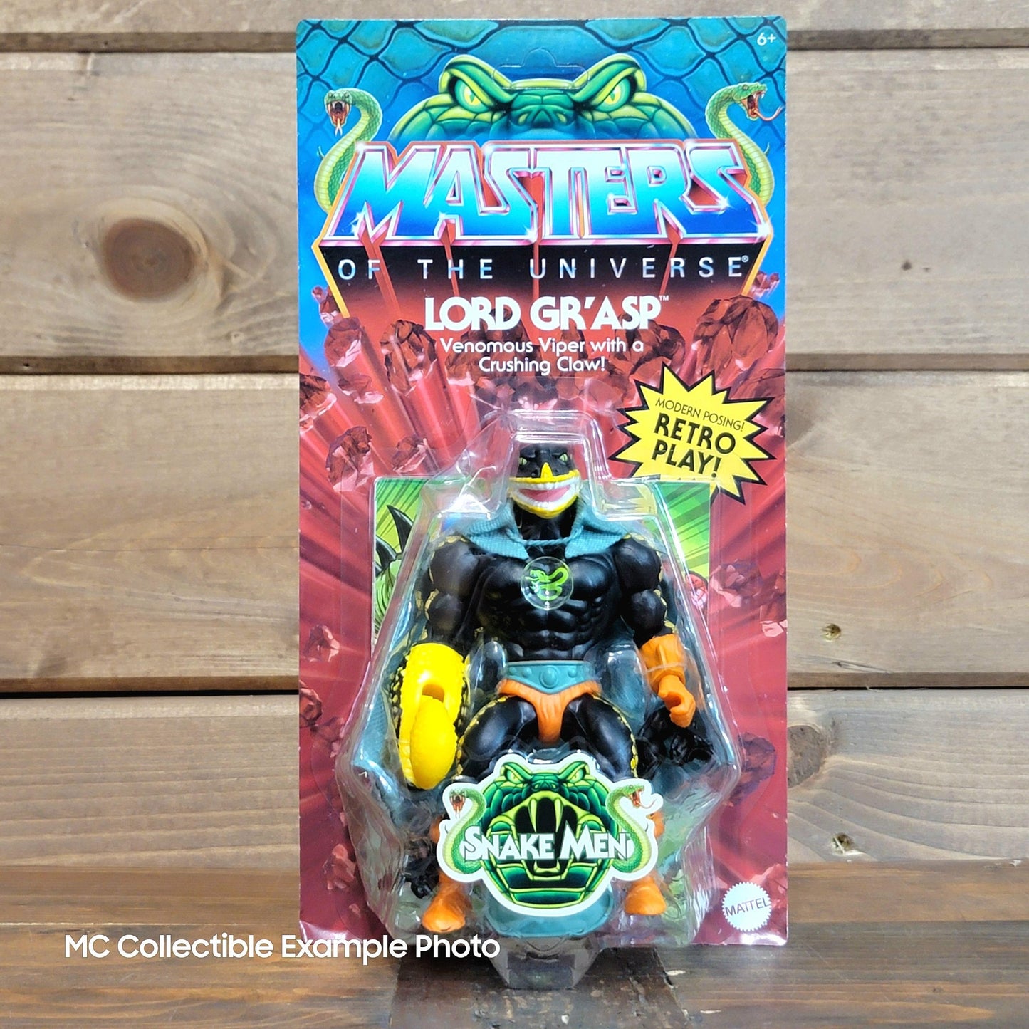 Lord Gr'Asp Masters of the Universe MOTU Origins Core Unpunched Snakemen