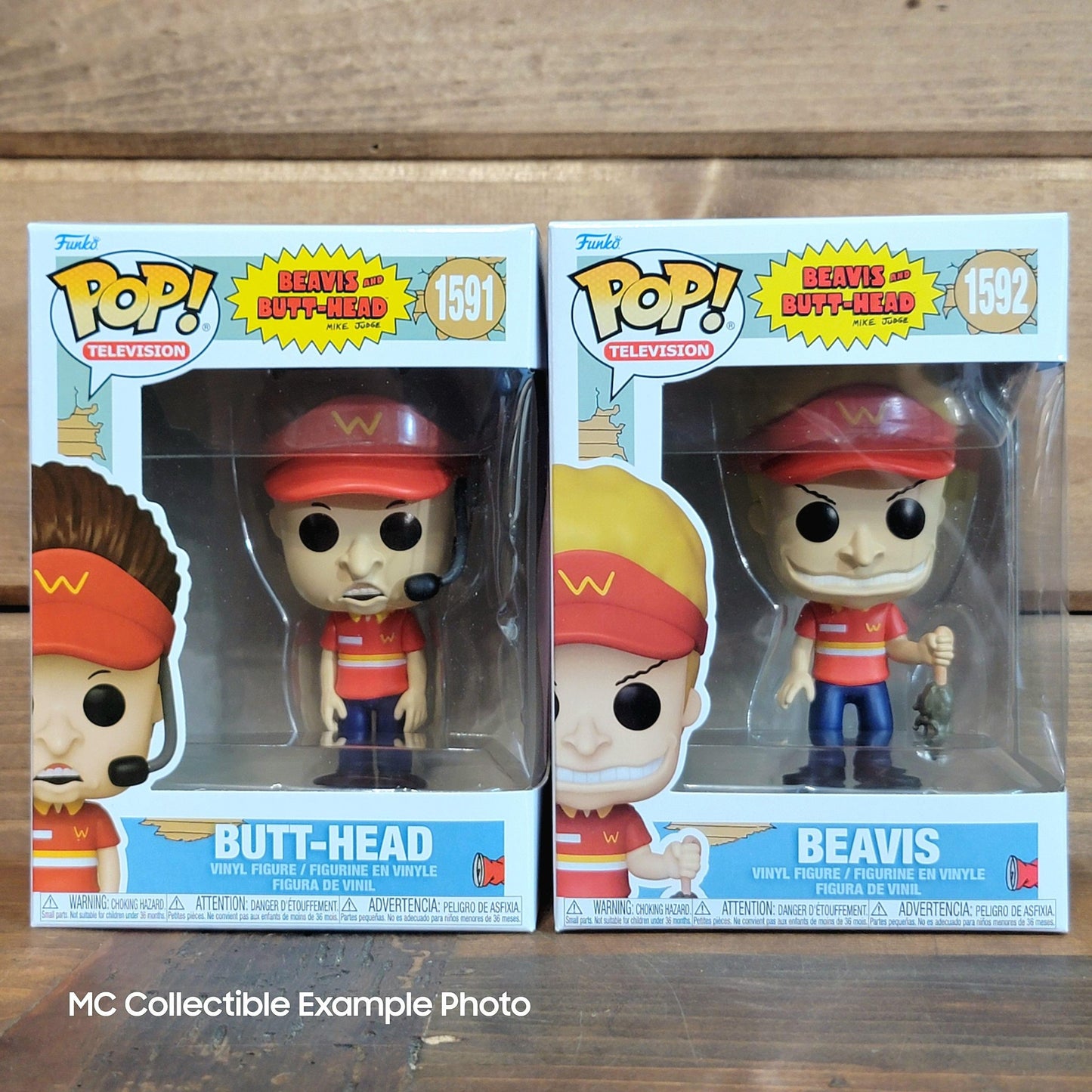 Beavis 1592 & Butt-Head 1591 Funko Pop Vinyl Figures Set