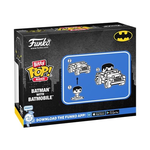 Batman with Batmobile Funko Bitty Pop! Ride