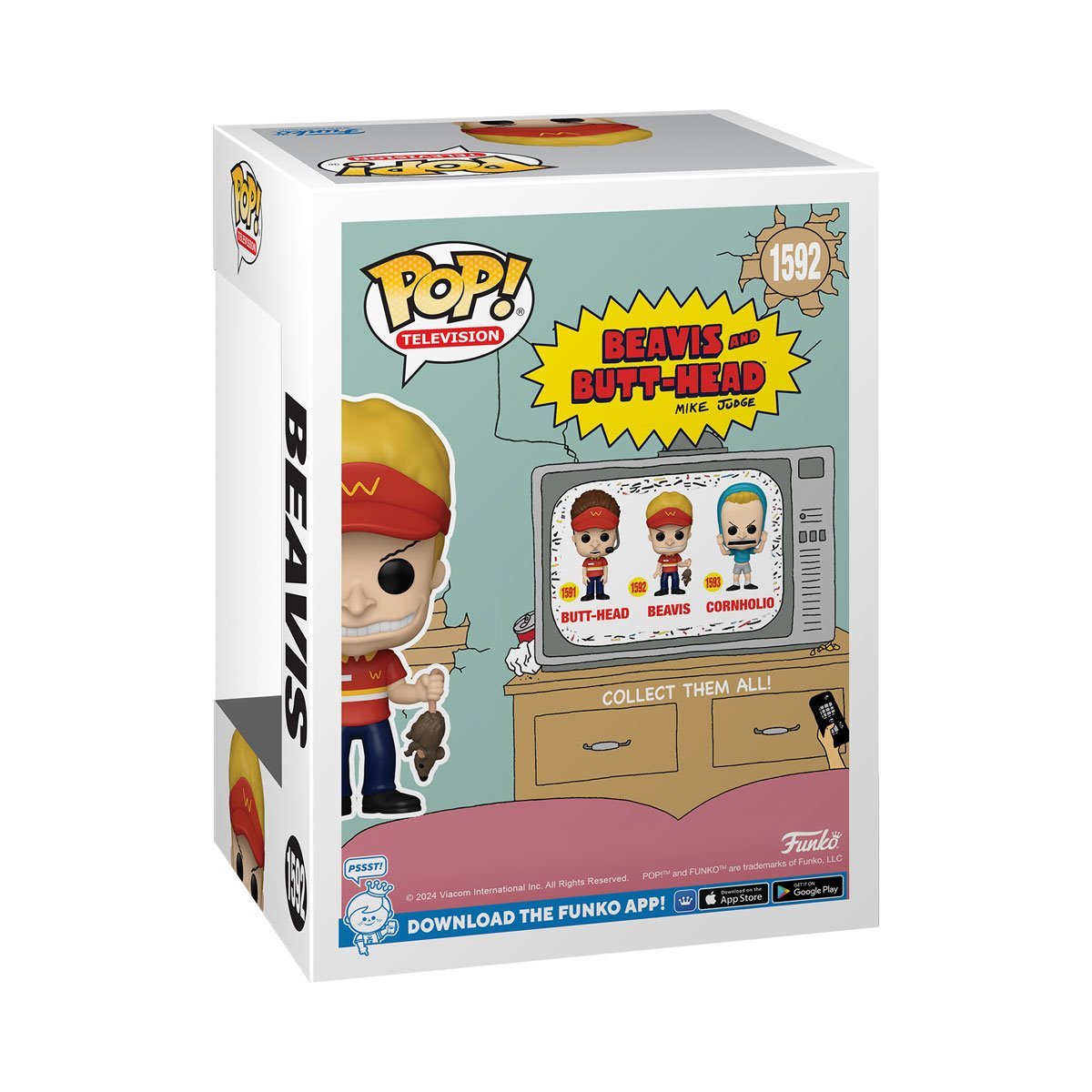 Beavis 1592 & Butt-Head 1591 Funko Pop Vinyl Figures Set