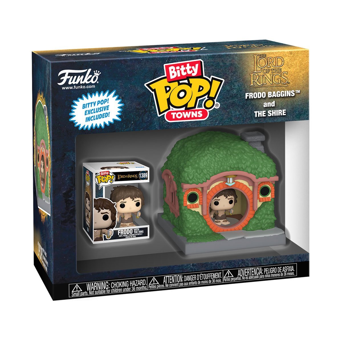 The Lord of the Rings Frodo Baggins and The Shire Funko Bitty Pop! Town