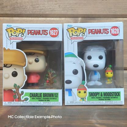 Charlie Brown 1627, Snoopy & Woodstock 1628 Christmas Funko Pop Vinyl Figures