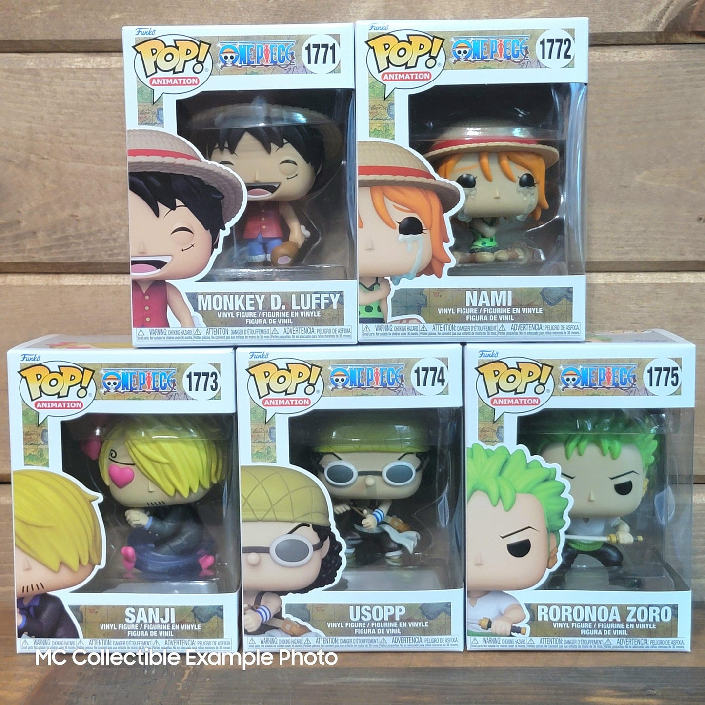 One Piece Wave 9  Funko Pop Vinyl Figures Set Luffy, Usopp, Zoro, Sanji, Nami