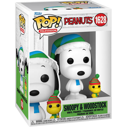 Charlie Brown 1627, Snoopy & Woodstock 1628 Christmas Funko Pop Vinyl Figures