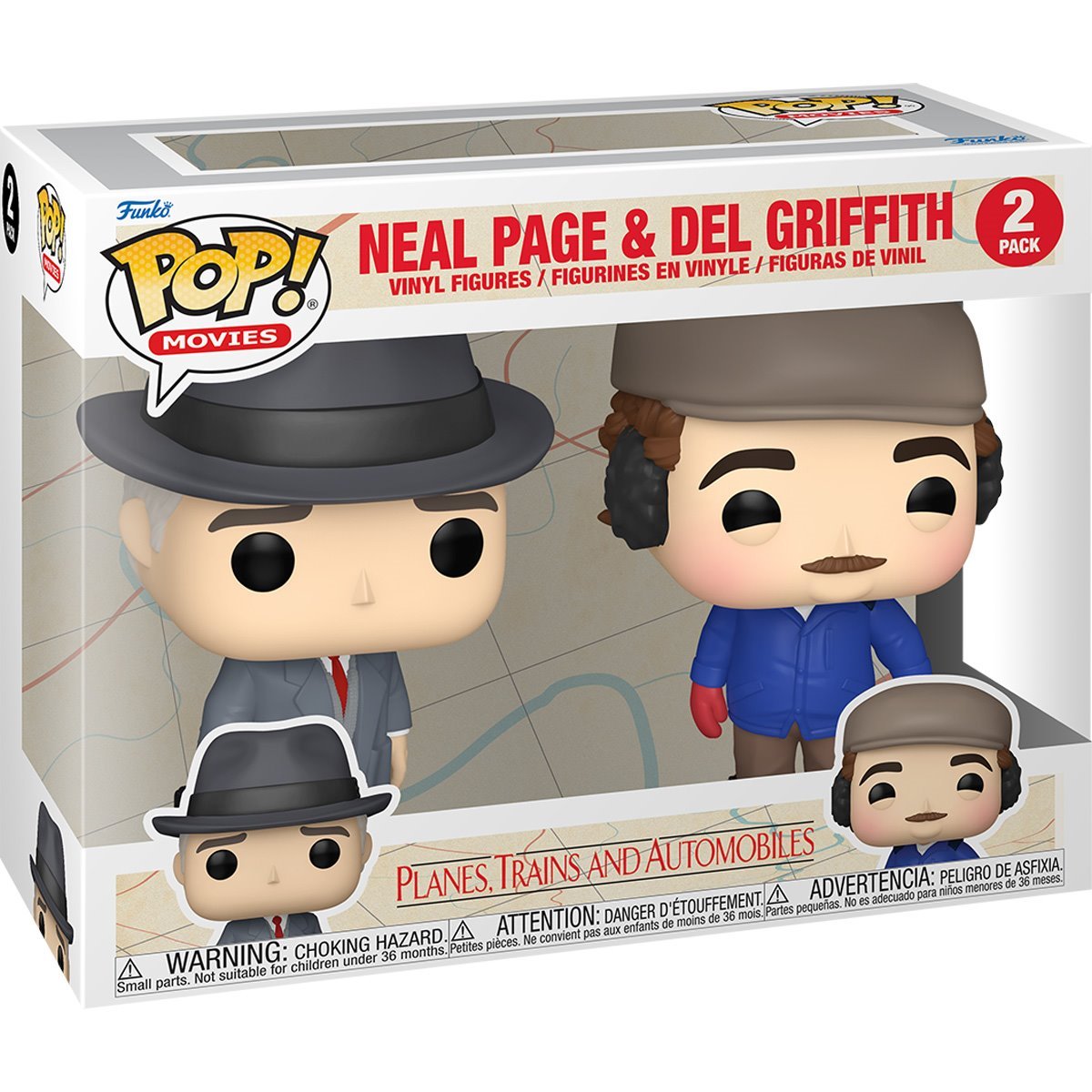 Planes, Trains, and Automobiles Neal Page and Del Griffith Funko Pop! Vinyl Figu