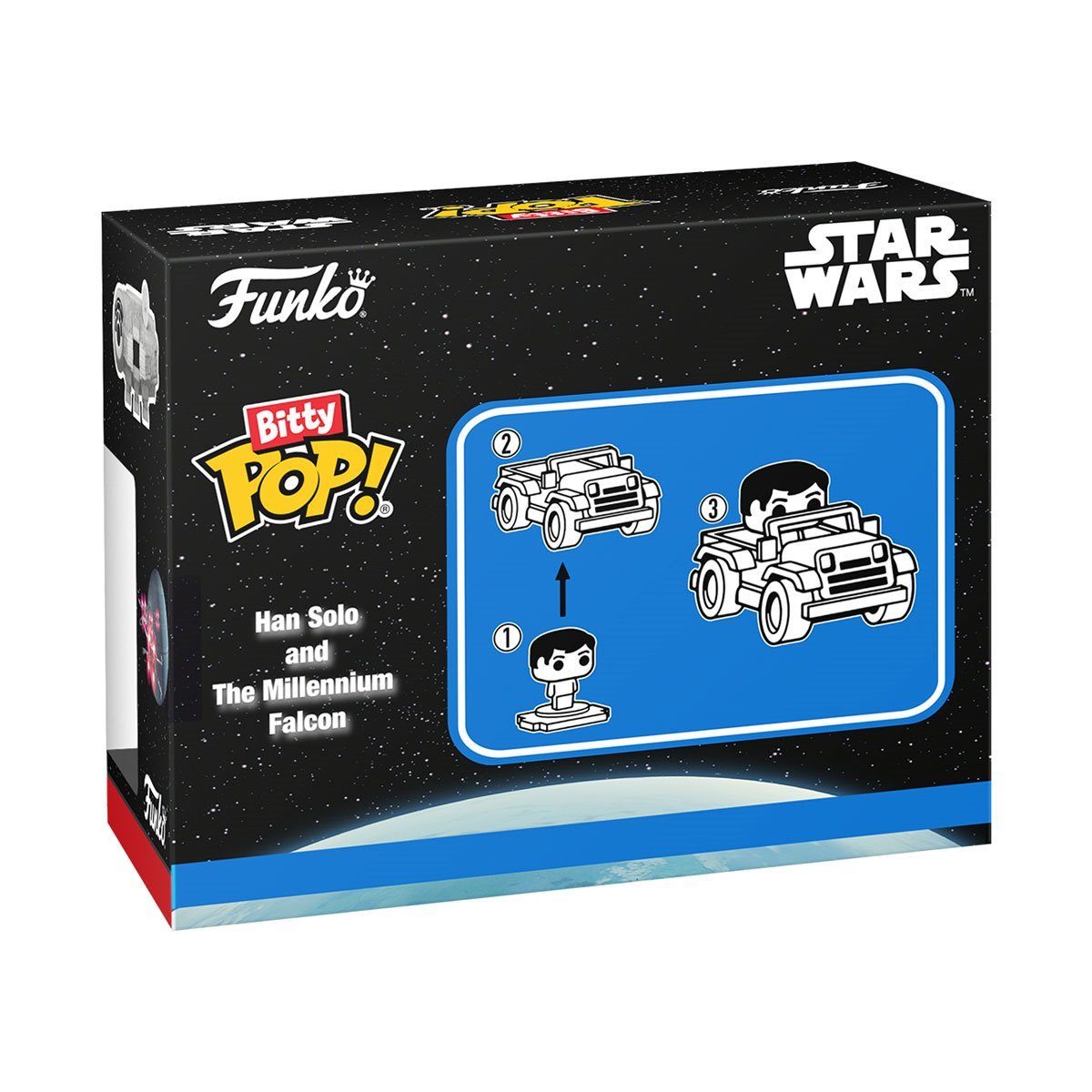 Star Wars Han Solo and The Millennium Falcon Funko Bitty Pop! Ride