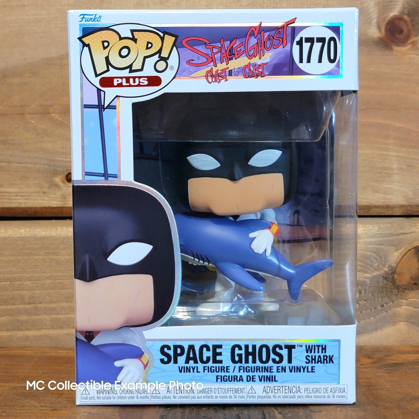 Space Ghost Coast to Coast 1770 w/ Shark Funko Pop Plus Vinyl Figure