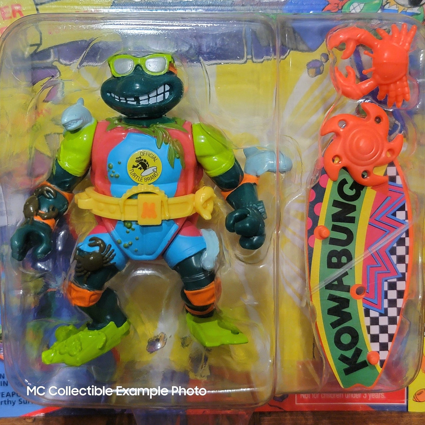 Sewer Surfer Michelangelo Teenage Mutant Ninja Turtles Sewer Sports Figure TMNT