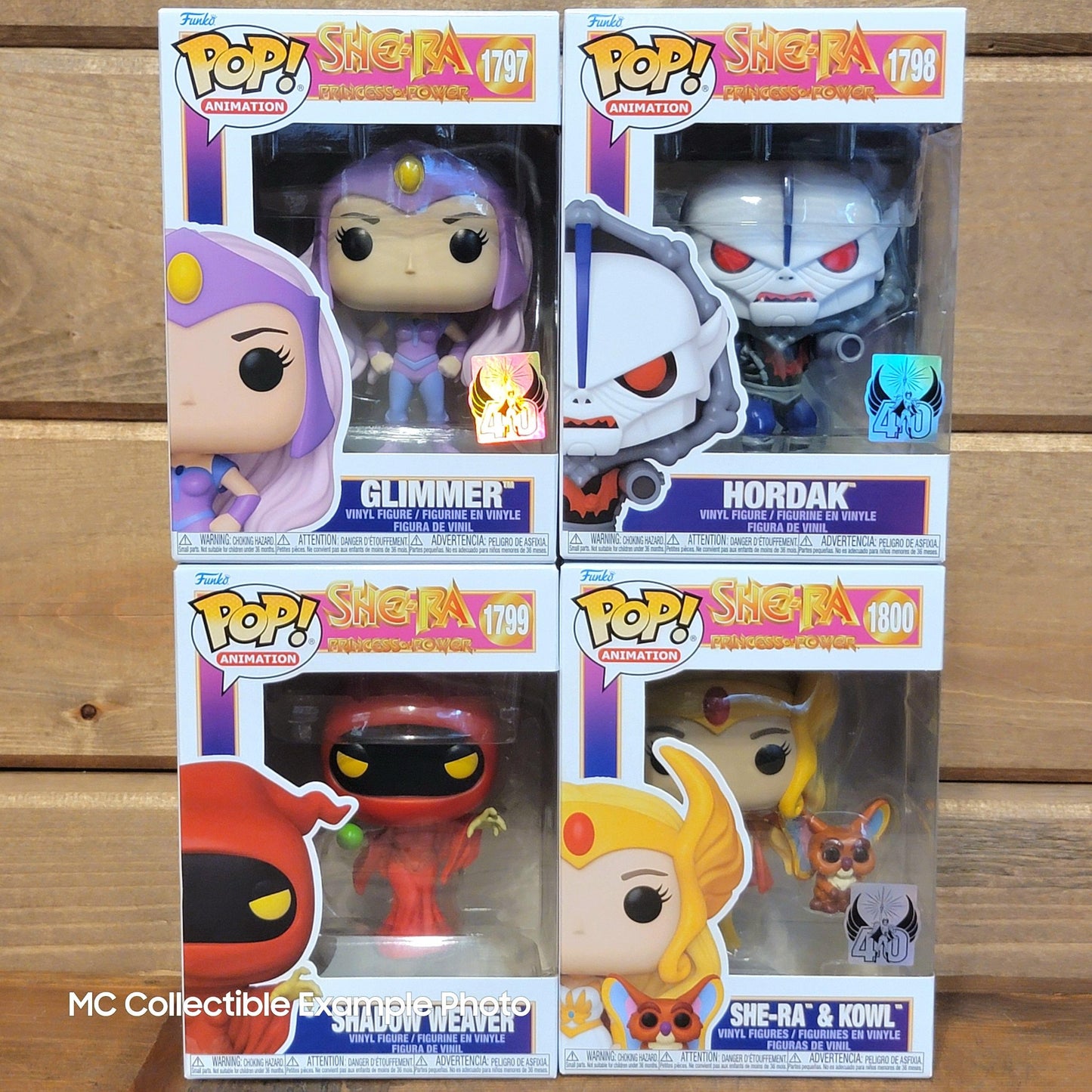 She-Ra: Princess of Power 40th Anniversary Funko Pop Vinyl Figure Set