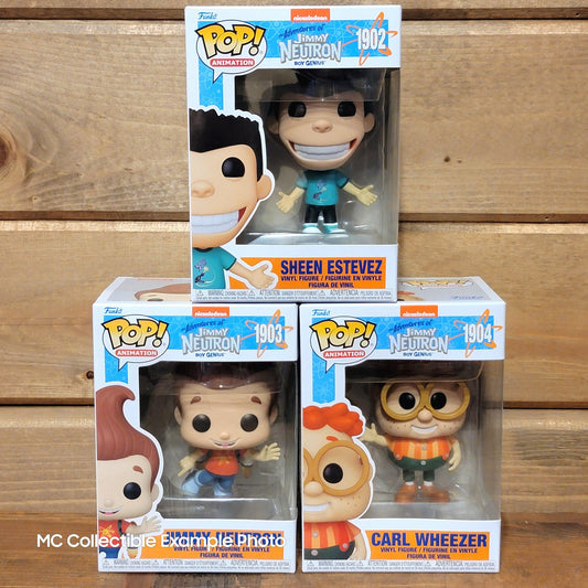 The Adventures of Jimmy Neutron Boy Genius Funko Pop Vinyl Figure Set