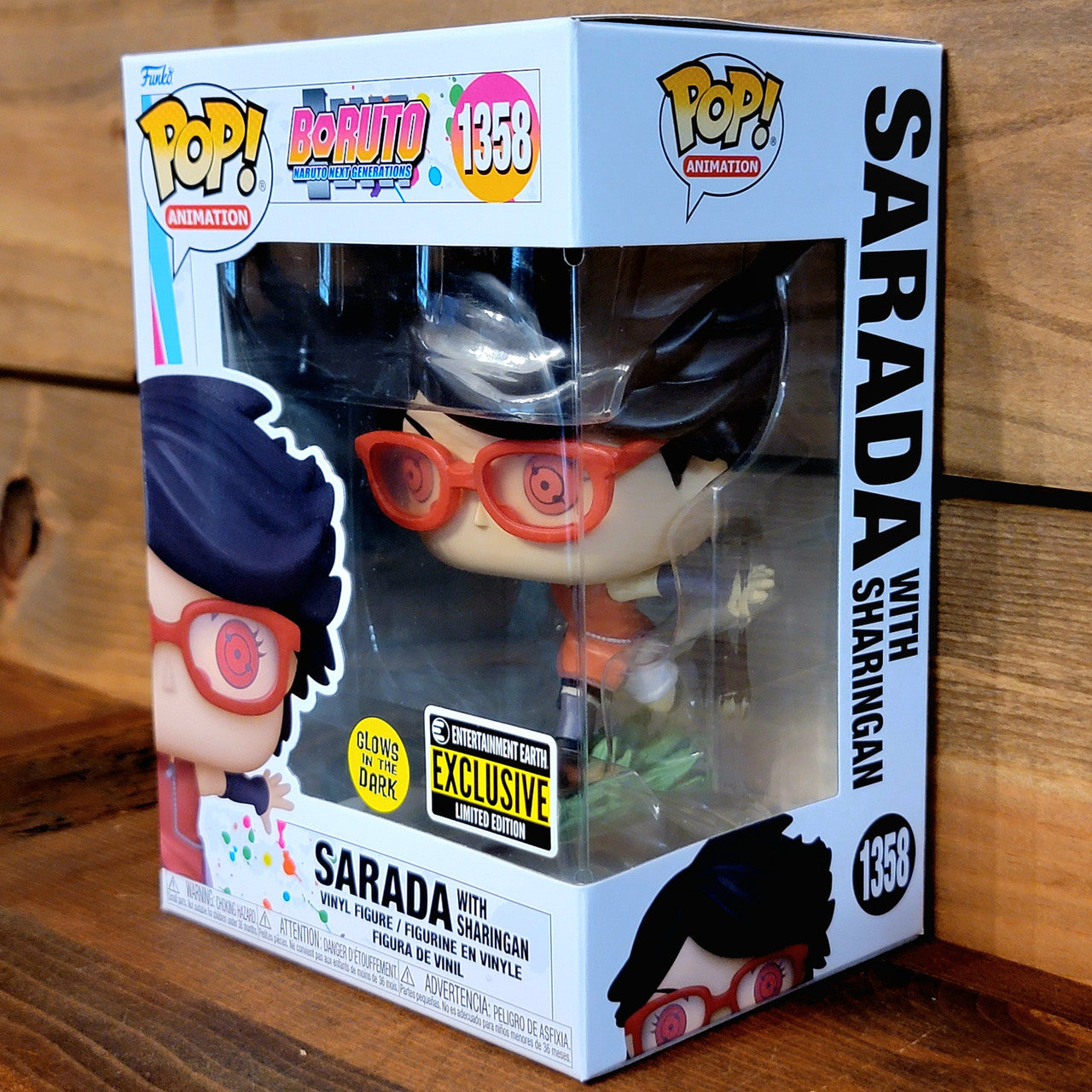 Boruto Sarada with Sharingan 1358 GITD Funko Pop! Vinyl Figure EE Exclusive