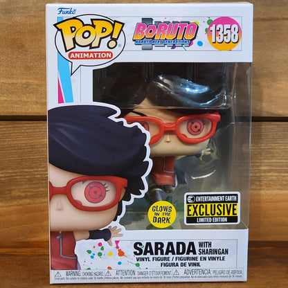 Boruto Sarada with Sharingan 1358 GITD Funko Pop! Vinyl Figure EE Exclusive