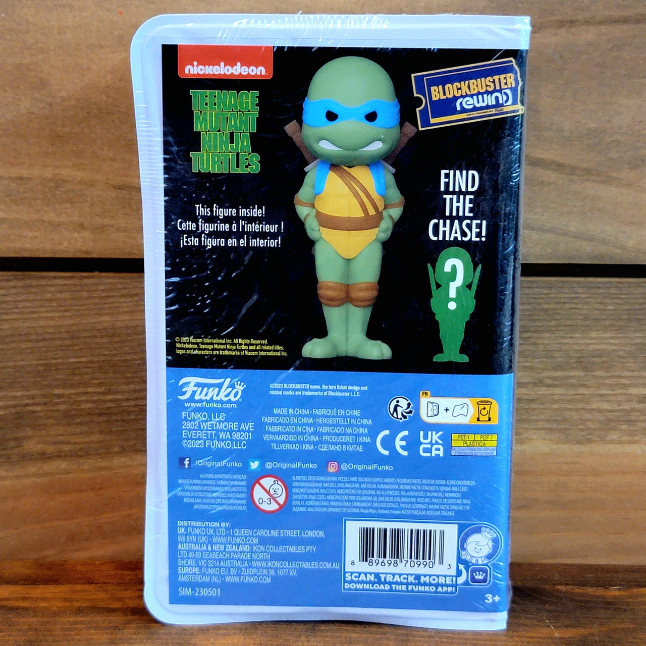 Leonardo TMNT Movie Funko Blockbuster Rewind Vinyl Figure Sealed, Possible Chase