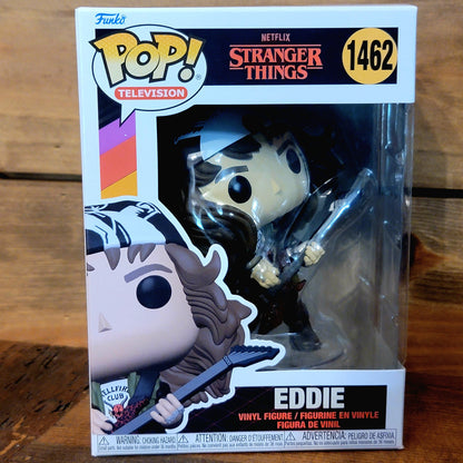 Eddie w/ Guitar 1462 Stranger Things Television TV Funko Pop! Vinyl Figure