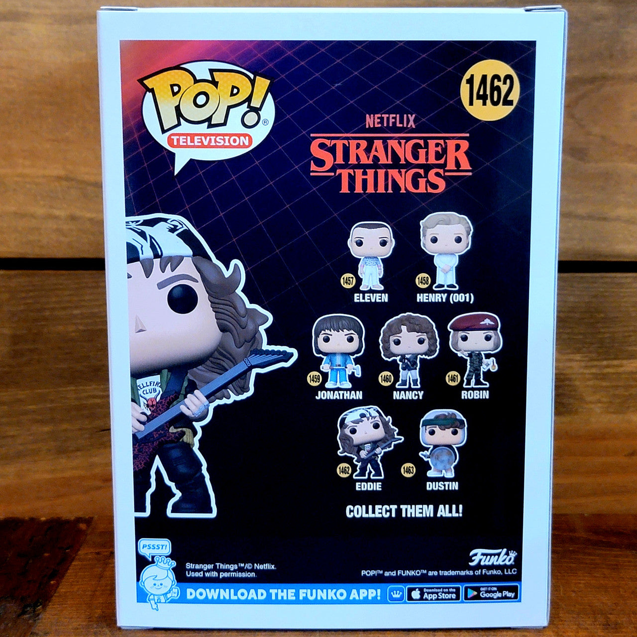 Eddie w/ Guitar 1462 Stranger Things Television TV Funko Pop! Vinyl Figure