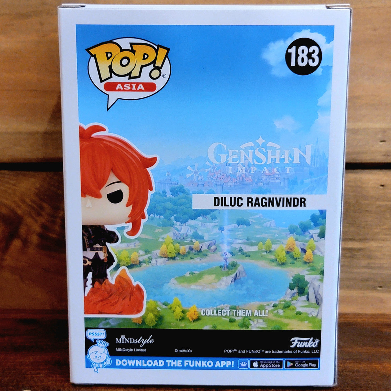 Diluc Ragnvindr 183 Genshin Impact Asia Video Game Funko Pop! Vinyl Figure