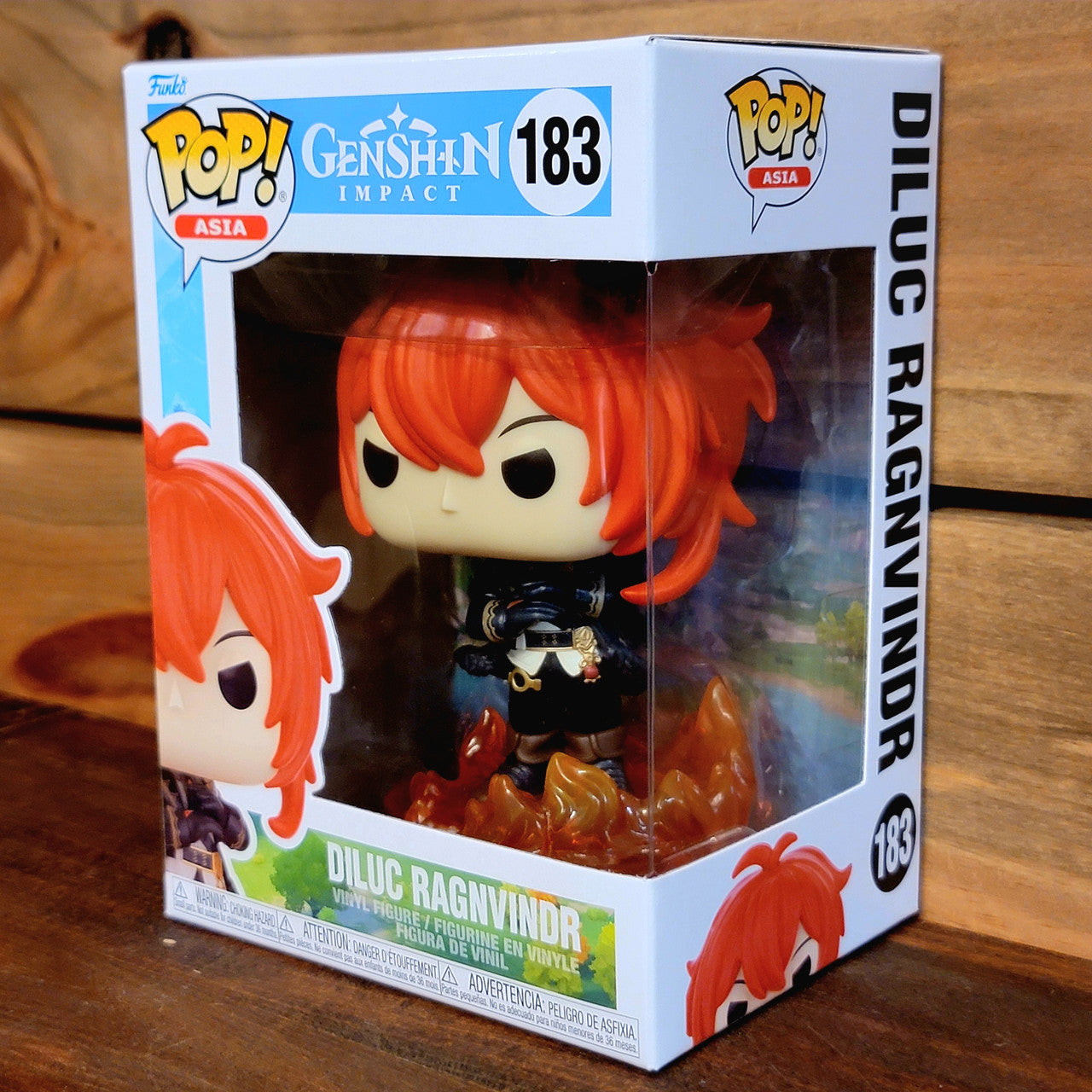 Diluc Ragnvindr 183 Genshin Impact Asia Video Game Funko Pop! Vinyl Figure