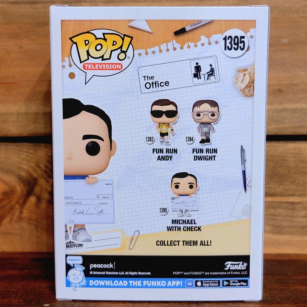 Michael with Check 1395 The Office Fun Run Television Funko Pop! Vinyl Figure