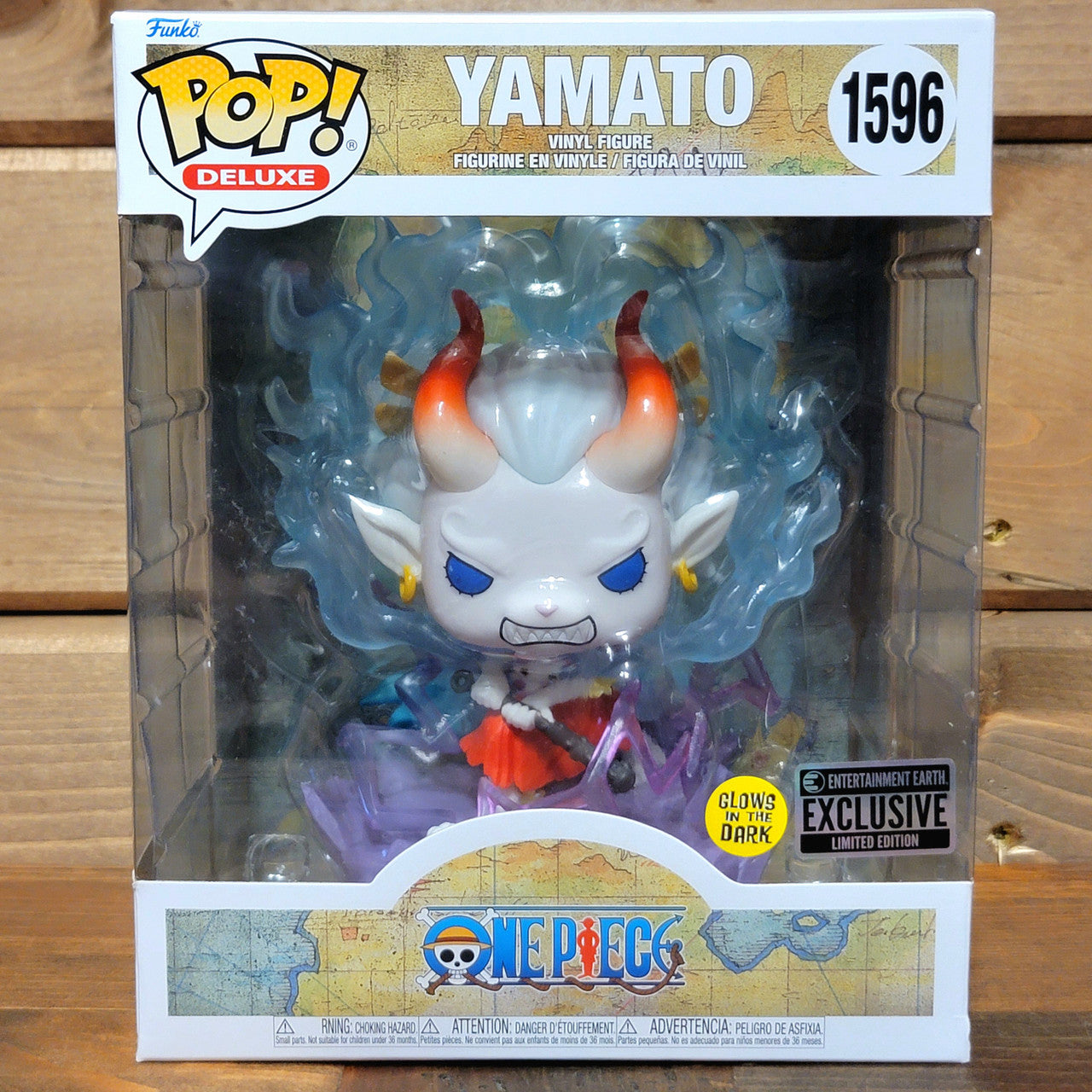 Yamato 1596 One Piece Anime Deluxe GITD Funko Pop! Vinyl Figure EE Exclusive