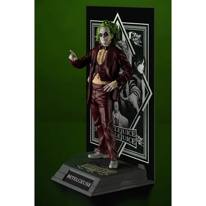 Beetlejuice Movie Maniacs Platinum Edition GITD Posed 6" Figure Mcfarlane Toys